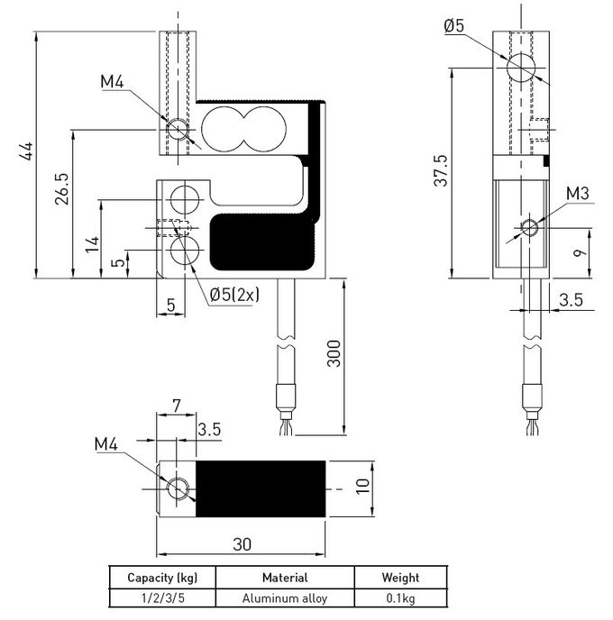 Spannungs-und Druckbelastungs-Zell-Sensor-Dehnungsmessgerät Einzel